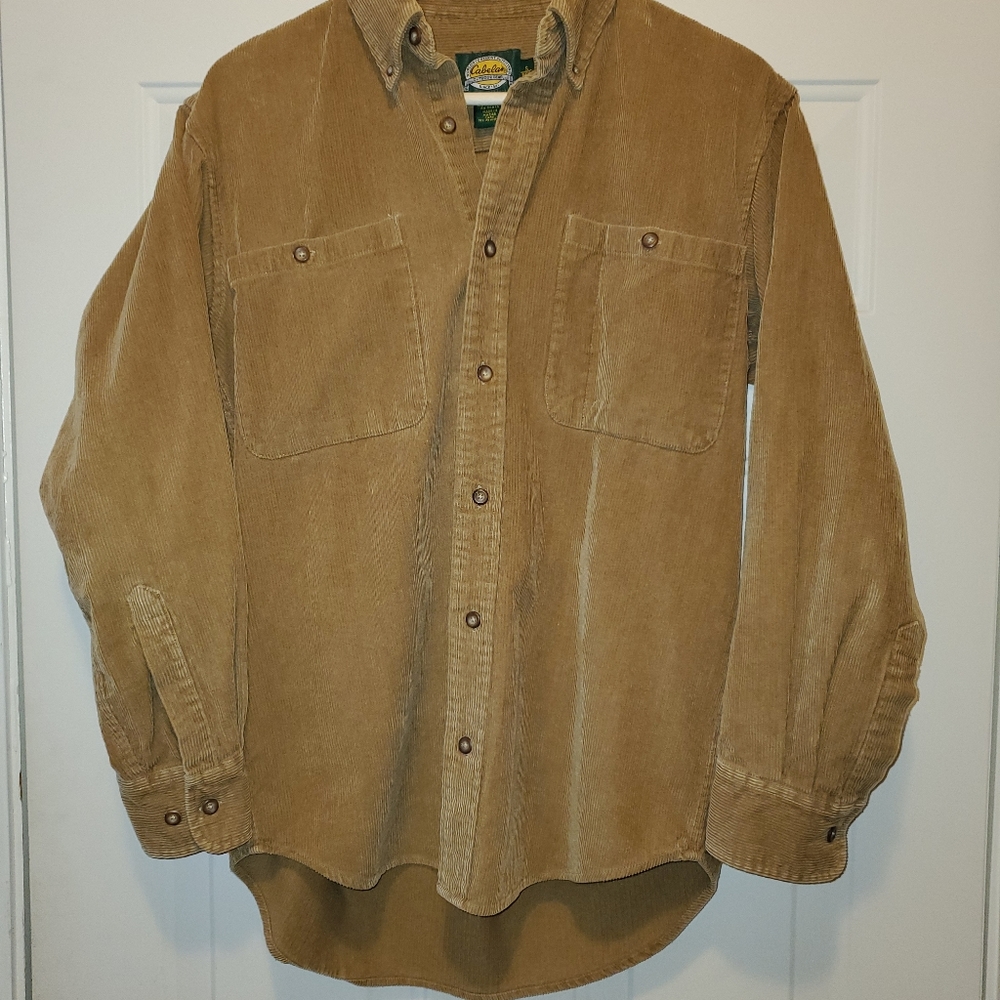 Cabelas corduroy button down